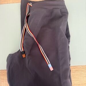 Figs Charcoal Pants with Multicolor Drawstring (Pride edition)